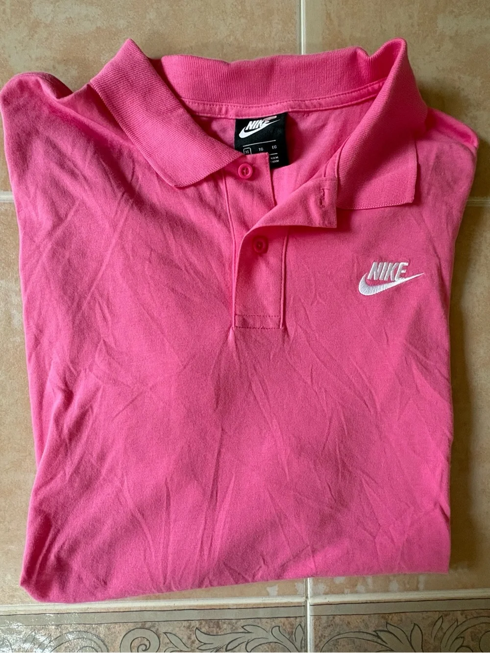 Nike Golf Polo Shirt Men's XL Bright Pink Embroidered Logo